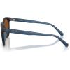 imageCoach Mens Hc8442u Universal Fit Square SunglassesMatte Deep BlueAmber Solid