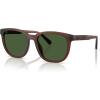 imageCoach Mens Hc8442u Universal Fit Square SunglassesMatte Transparent BrownGreen Solid
