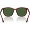 imageCoach Mens Hc8442u Universal Fit Square SunglassesMatte Transparent BrownGreen Solid