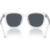 imageCoach Mens Hc8442u Universal Fit Square SunglassesMatte Transparent ClearBlue Grey Solid