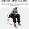 imageCoach Womens Angelina TStrap Mary JaneSilver
