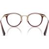 imageCoach Womens HC5133D Round Prescription Eyewear Frames Transparent MauveDemo Lens 49 mm