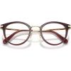 imageCoach Womens HC5133D Round Prescription Eyewear Frames Transparent MauveDemo Lens 49 mm