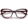 imageCoach Womens HC6273U Universal Fit Hexagonal Prescription Eyewear Frames Milky MerlotDemo Lens 53 mm