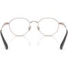 imageCoach Womens Hc5173td Round Prescription Eyewear FramesVintage Rose GoldDemo Lens