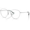 imageCoach Womens Hc5192 Aviator Prescription Eyewear FramesShiny SilverDemo Lens