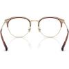 imageCoach Womens Hc5193 Round Prescription Eyewear FramesSatin Light GoldDemo Lens