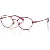 imageCoach Womens Hc5194td Oval Prescription Eyewear FramesSatin BurgundyDemo Lens