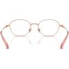 imageCoach Womens Hc5194td Oval Prescription Eyewear FramesShiny Rose GoldDemo Lens