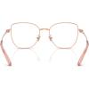 imageCoach Womens Hc5197d Butterfly Prescription Eyewear FramesShiny Rose GoldDemo Lens