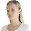 imageCoach Womens Hc6214d Square Prescription Eyewear FramesTransparent ClearDemo Lens