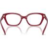 imageCoach Womens Hc6270u Universal Fit Cat Eye Prescription Eyewear FramesMilky CherryDemo Lens