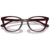 imageCoach Womens Hc6272u Universal Fit Square Prescription Eyewear FramesMilky MerlotDemo Lens