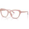 imageCoach Womens Hc6273u Universal Fit Hexagonal Prescription Eyewear FramesMilky BuffDemo Lens