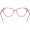 imageCoach Womens Hc6273u Universal Fit Hexagonal Prescription Eyewear FramesMilky BuffDemo Lens