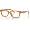 imageCoach Womens Hc6275u Universal Fit Rectangular Prescription Eyewear FramesMilky AmberDemo Lens