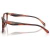 imageCoach Womens Hc6276u Universal Fit Square Prescription Eyewear FramesStriated CaramelDemo Lens