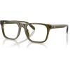 imageCoach Womens Hc6277u Universal Fit Square Prescription Eyewear FramesTransparent OliveDemo Lens