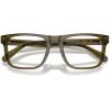 imageCoach Womens Hc6277u Universal Fit Square Prescription Eyewear FramesTransparent OliveDemo Lens
