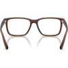 imageCoach Womens Hc6278u Universal Fit Rectangular Prescription Eyewear FramesMatte Transparent BrownDemo Lens