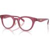 imageCoach Womens Hc6280d Round Prescription Eyewear FramesTransparent BurgundyDemo Lens