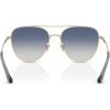 imageCoach Womens Hc7182 SunglassesShiny Light GoldBlue Gradient