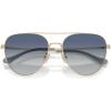 imageCoach Womens Hc7182 SunglassesShiny Light GoldBlue Gradient