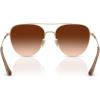 imageCoach Womens Hc7182 SunglassesShiny Light GoldBrown Gradient