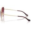 imageCoach Womens Hc7182 SunglassesShiny Light GoldMerlot Gradient