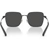 imageCoach Womens Hc7184d Square SunglassesShiny BlackDark GreyGrey Solid