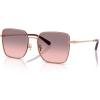 imageCoach Womens Hc7184d Square SunglassesShiny Rose GoldBordeaGrey Pink Gradient