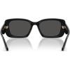imageCoach Womens Hc8435u Universal Fit Square SunglassesBlackGrey Solid