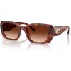 imageCoach Womens Hc8435u Universal Fit Square SunglassesCaramel TortoiseBrown Gradient