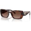 imageCoach Womens Hc8435u Universal Fit Square SunglassesDark TortoiseBrown Gradient Polarized