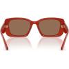 imageCoach Womens Hc8435u Universal Fit Square SunglassesMilky Burnt OrangeBrown Solid
