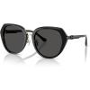 imageCoach Womens Hc8436 Octagonal SunglassesBlackGrey Solid