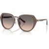 imageCoach Womens Hc8436 Octagonal SunglassesMilky GraphiteGrey Sand Gradient