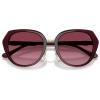 imageCoach Womens Hc8436 Octagonal SunglassesMilky MerlotMerlot Gradient