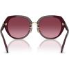 imageCoach Womens Hc8436 Octagonal SunglassesMilky MerlotMerlot Gradient