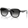 imageCoach Womens Hc8437f Low Bridge Fit Square SunglassesBlackGrey Gradient