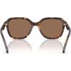 imageCoach Womens Hc8437f Low Bridge Fit Square SunglassesDark TortoiseBrown Solid