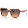 imageCoach Womens Hc8437u Universal Fit SunglassesStriated ChestnutSmokey Peach Gradient