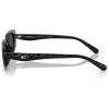 imageCoach Womens Hc8443d Oval SunglassesBlackGrey Solid