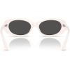 imageCoach Womens Hc8443d Oval SunglassesMilky CloudGrey Solid