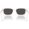 imageCoach Womens Hc8444d Rectangular SunglassesMilky CloudGrey Solid