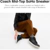 imageCoach Womens Midtop Soho SneakerCharcoalBlack