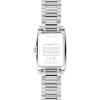 imageCoach Womens Reese 2H Quartz Watch Petite Rectangle Case Stainless Steel Link Bracelet with Crystal Accents Timeless Minimalism for Every Day  Gift for HerSilver