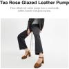 imageCoach Womens Tea Rose Glazed Leather PumpHoney Brown
