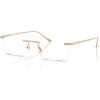 imageCoach mens Hc5196td Rectangular Prescription Eyewear FramesShiny GoldDemo Lens
