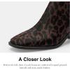 imageCoach womens Gigi Leather BootieDark Leopard